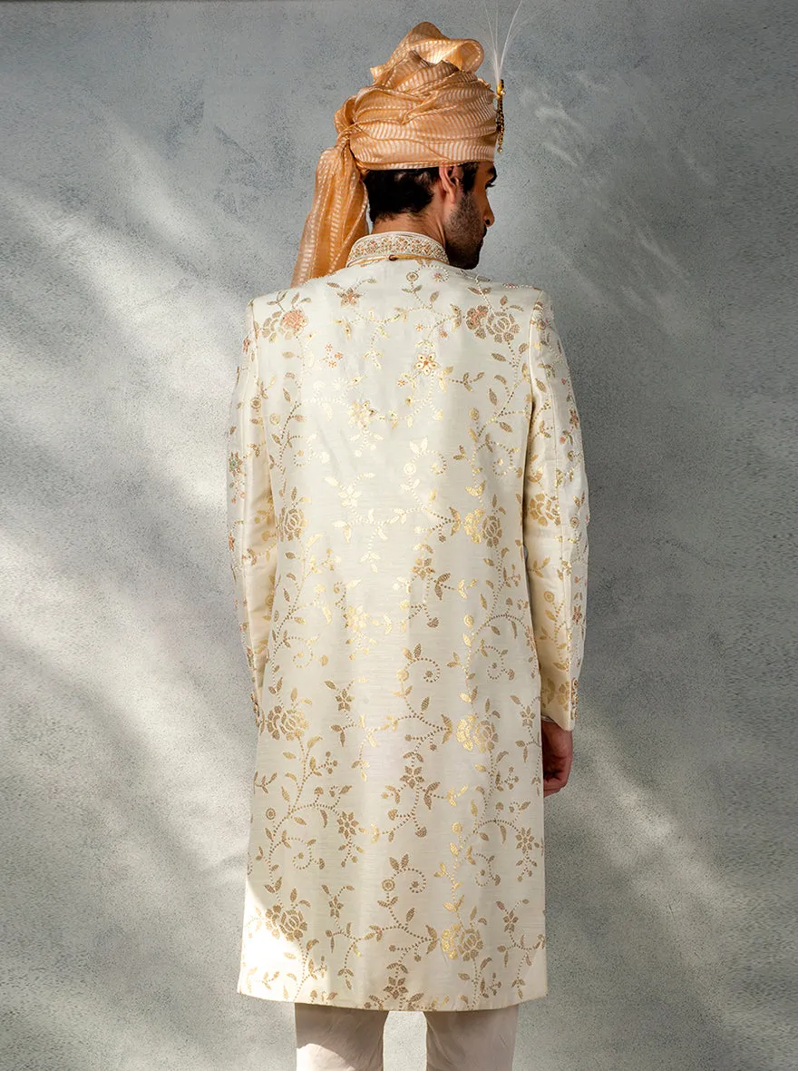 Cream Sherwani | TULA