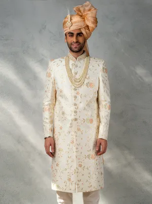 Cream Sherwani | TULA