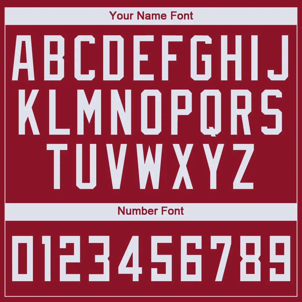 Custom Maroon White Round Neck Basketball Jersey