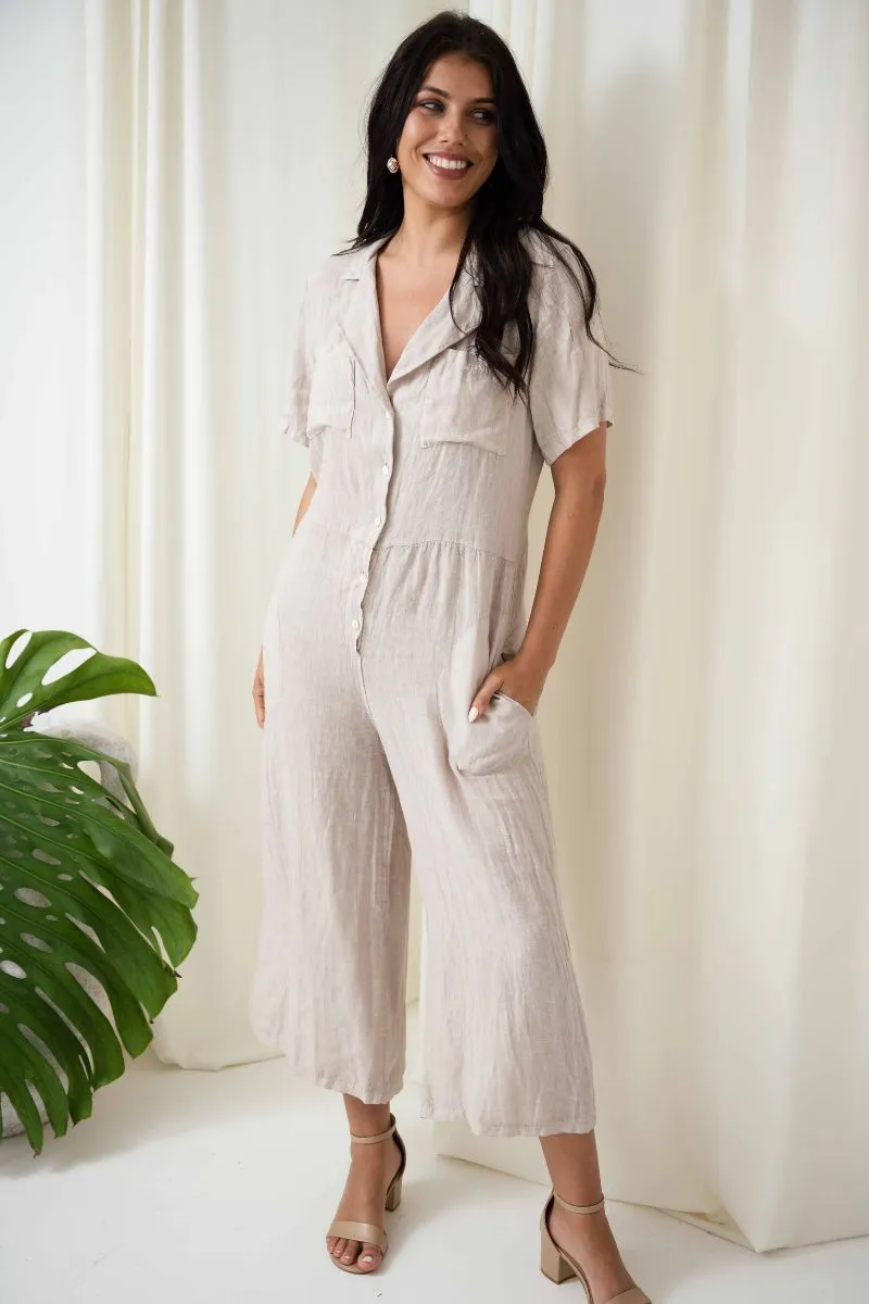 Danni Jumpsuit | Beige