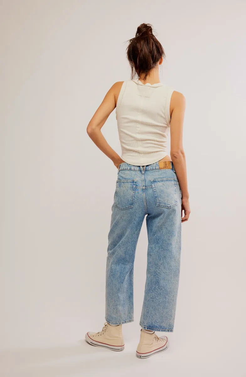Deep Trance Dropped Boyfriend Jeans