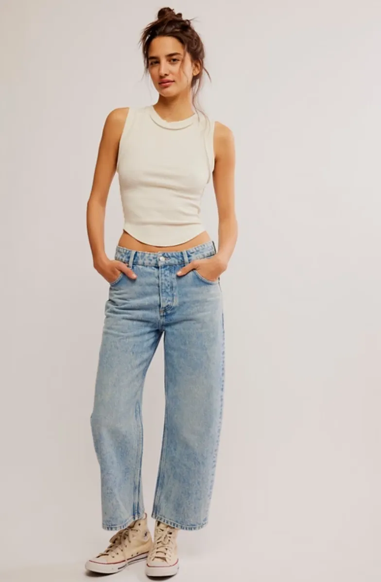 Deep Trance Dropped Boyfriend Jeans