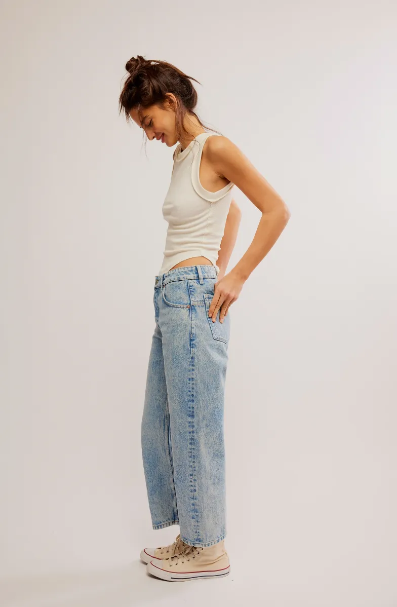 Deep Trance Dropped Boyfriend Jeans