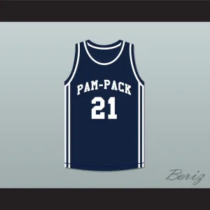 Dominique Wilkins 21 Washington High School Pam-Pack Basketball Jersey