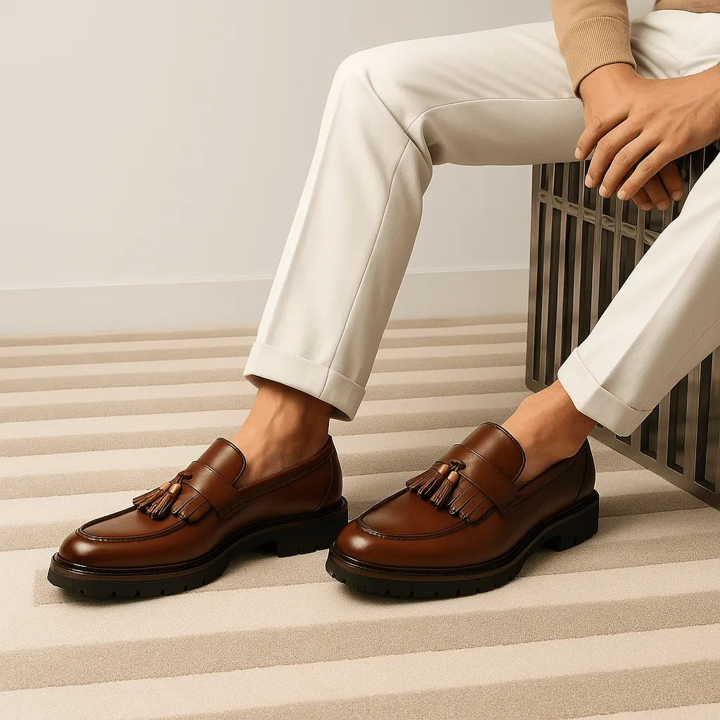 Domoir | Elegant Leather Oxford Loafers