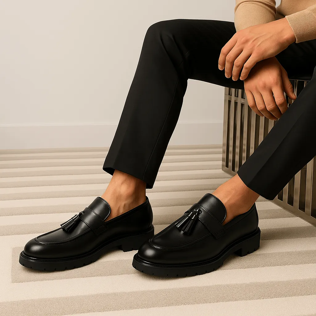 Domoir | Elegant Leather Oxford Loafers