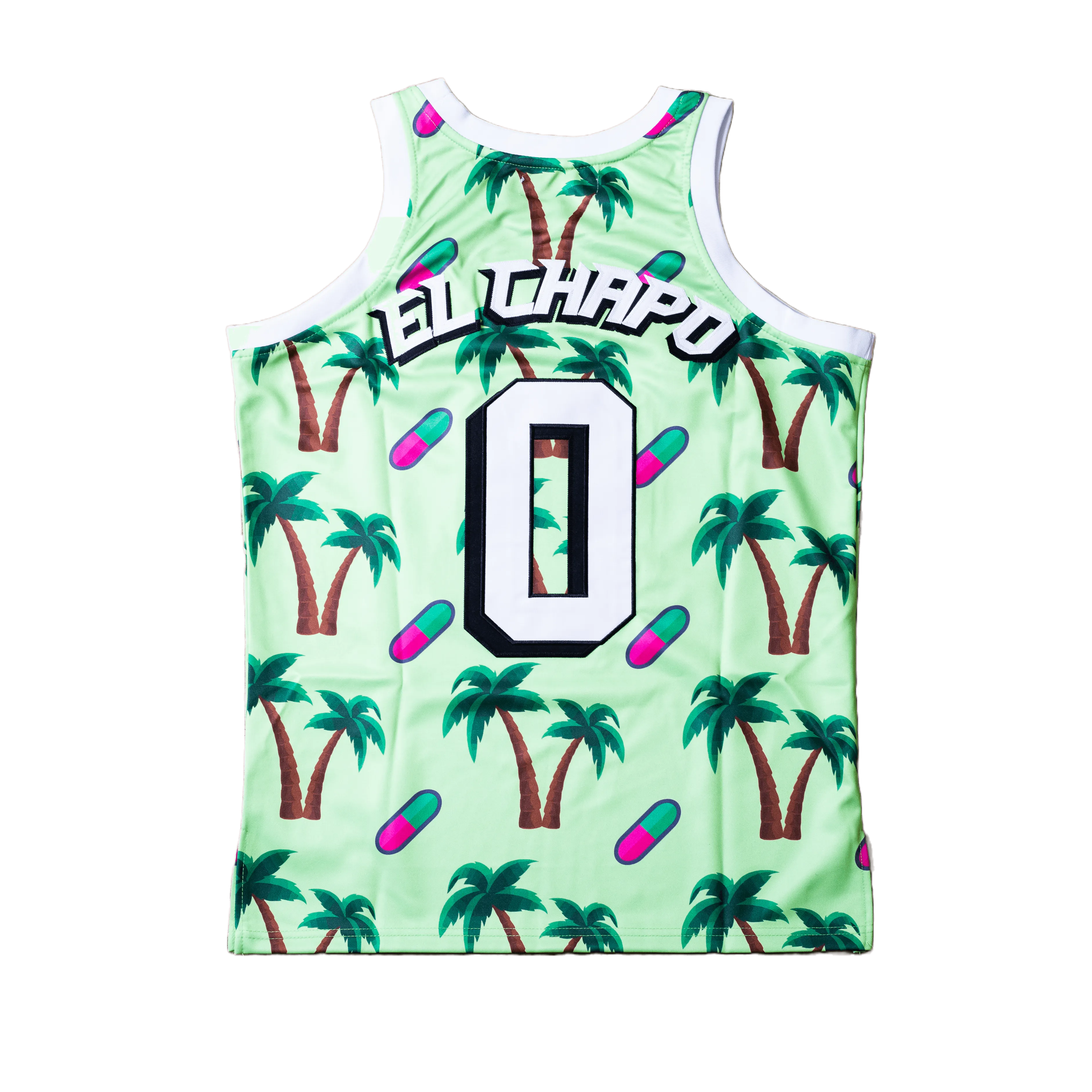 EL CHAPO BASKETBALL JERSEY (GREEN)