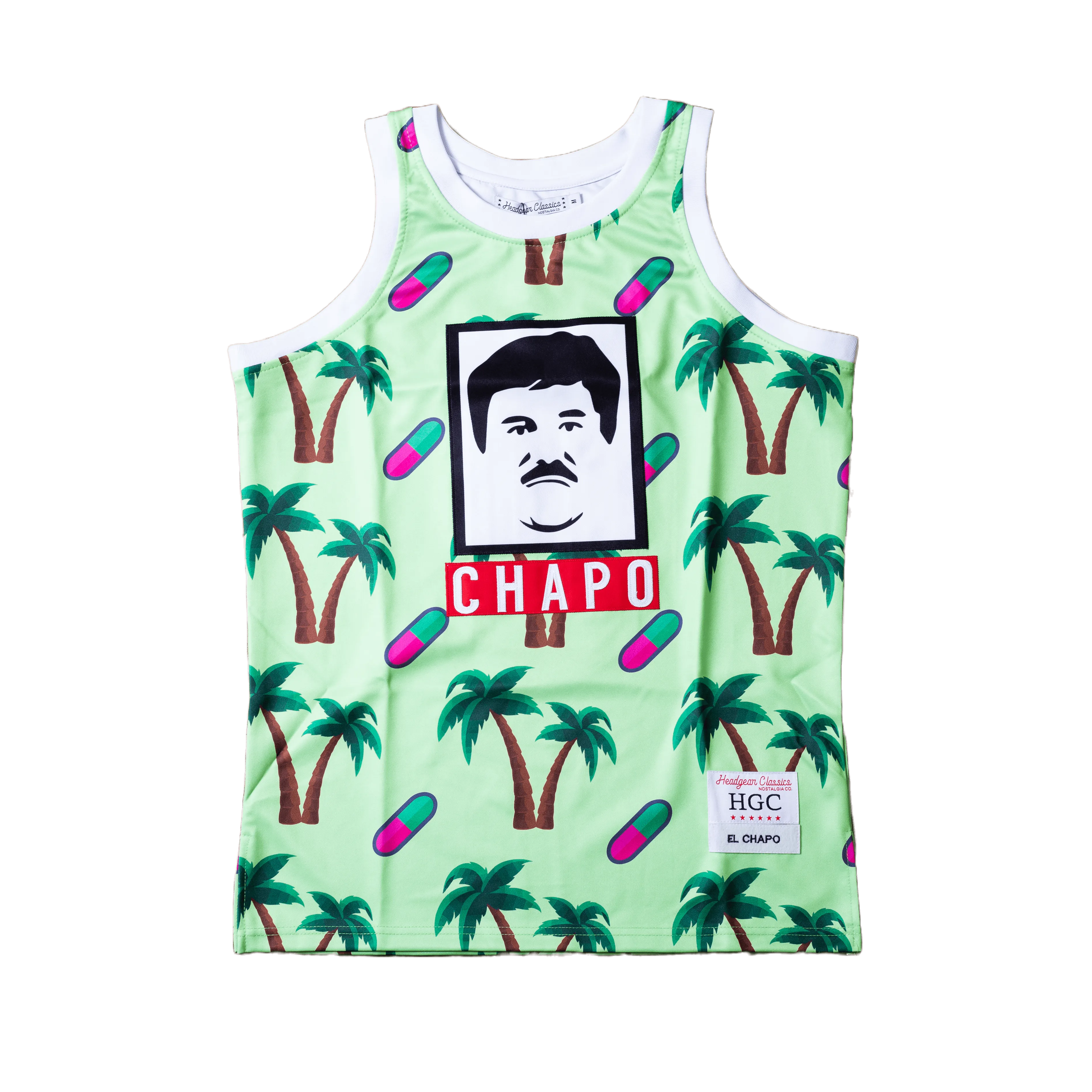 EL CHAPO BASKETBALL JERSEY (GREEN)