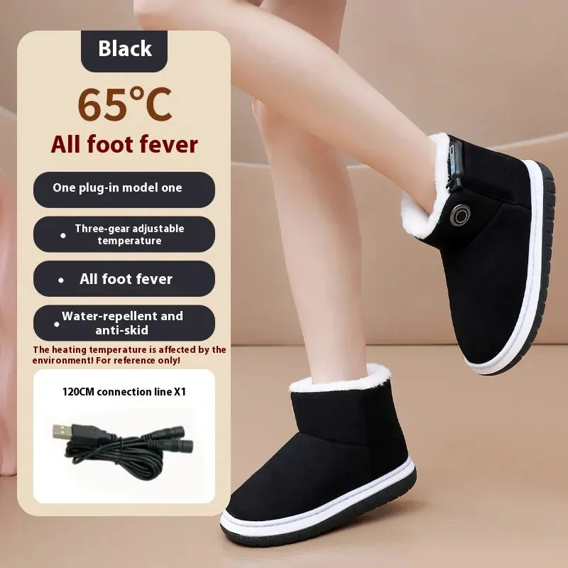 Electric Heated Boots with Rechargeable Heating Technology for Ultimate Winter Comfort