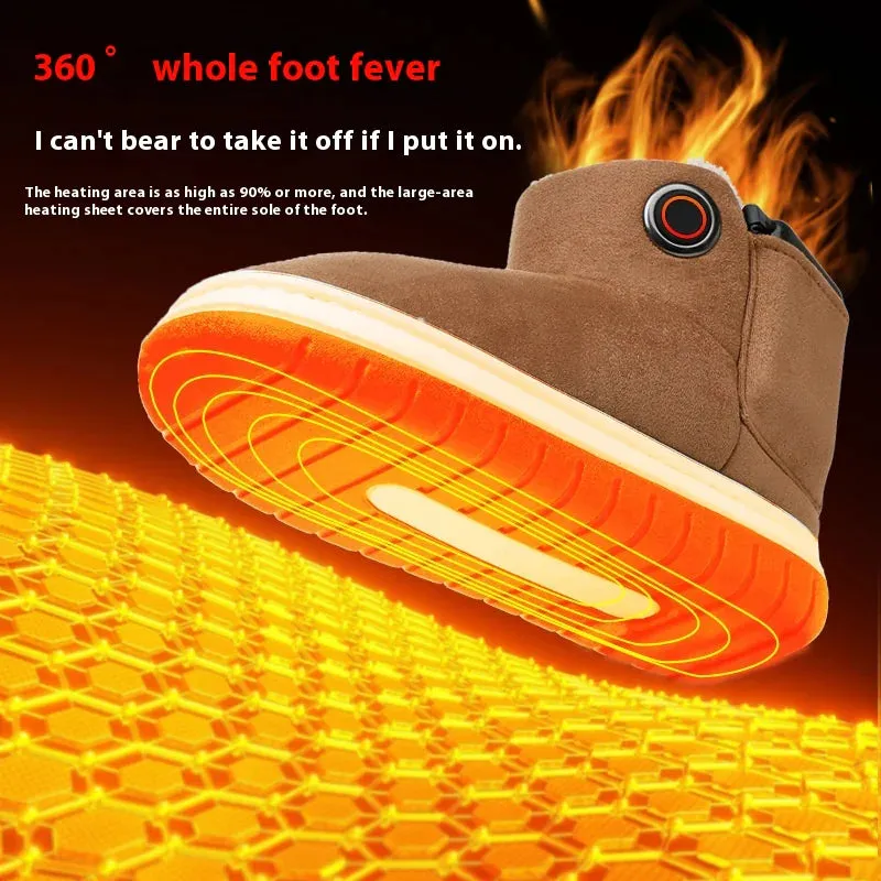 Electric Heated Boots with Rechargeable Heating Technology for Ultimate Winter Comfort