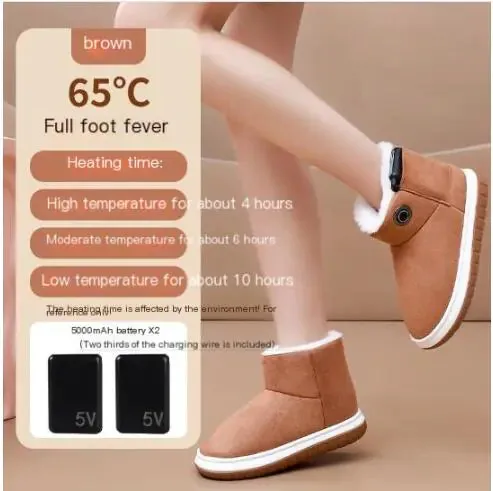 Electric Heated Boots with Rechargeable Heating Technology for Ultimate Winter Comfort