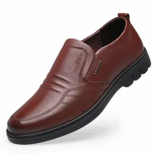 Elegante Herren Lederen Loafers Luxuriöse Stil