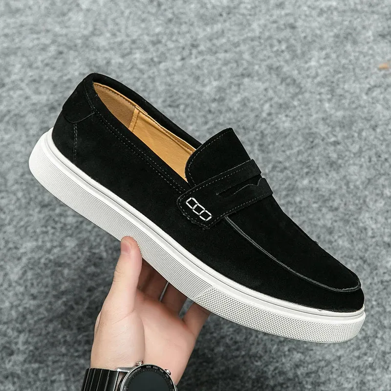 Elegante Herren-Loafer Leder Schuhe
