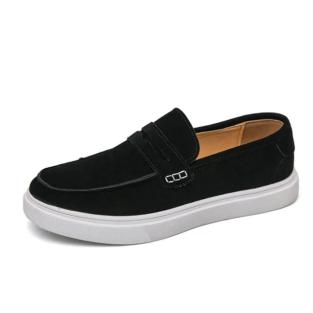 Elegante Herren-Loafer Leder Schuhe