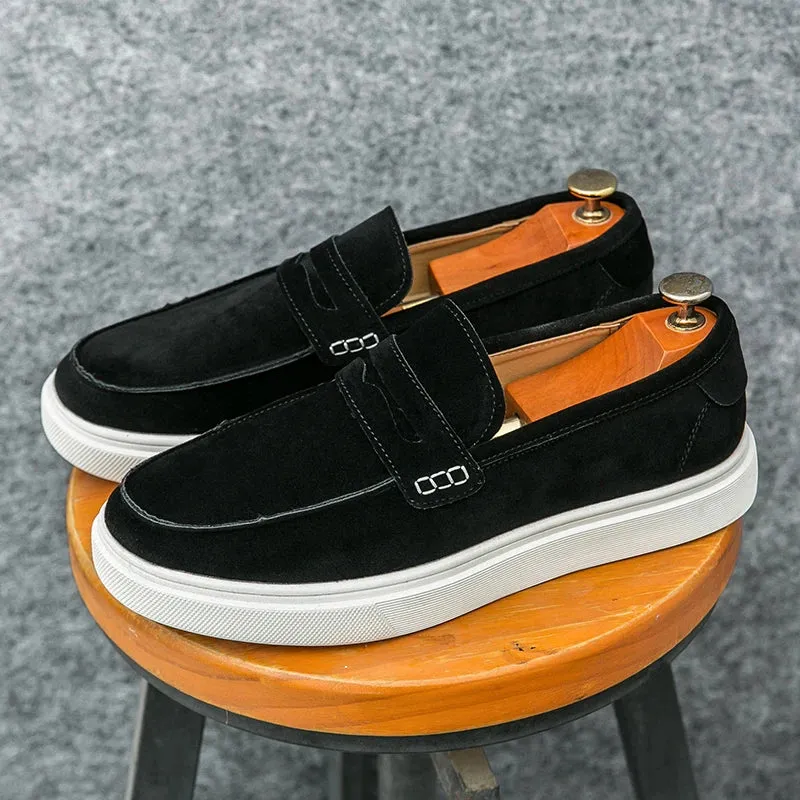 Elegante Herren-Loafer Leder Schuhe
