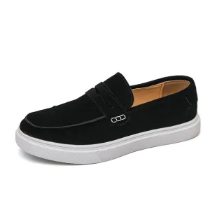 Elegante Herren-Loafer Leder Schuhe