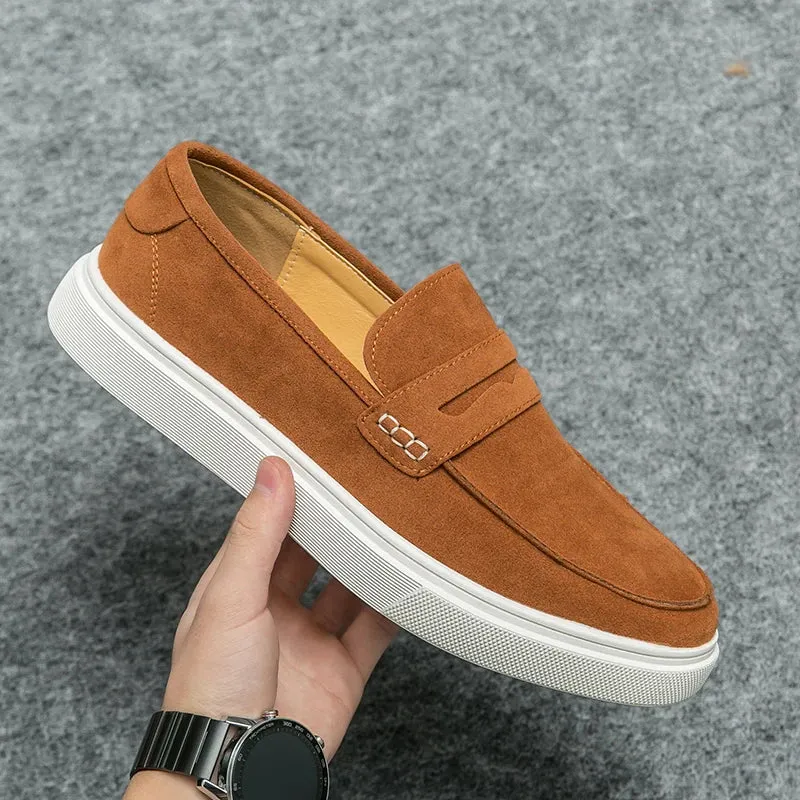 Elegante Herren-Loafer Leder Schuhe