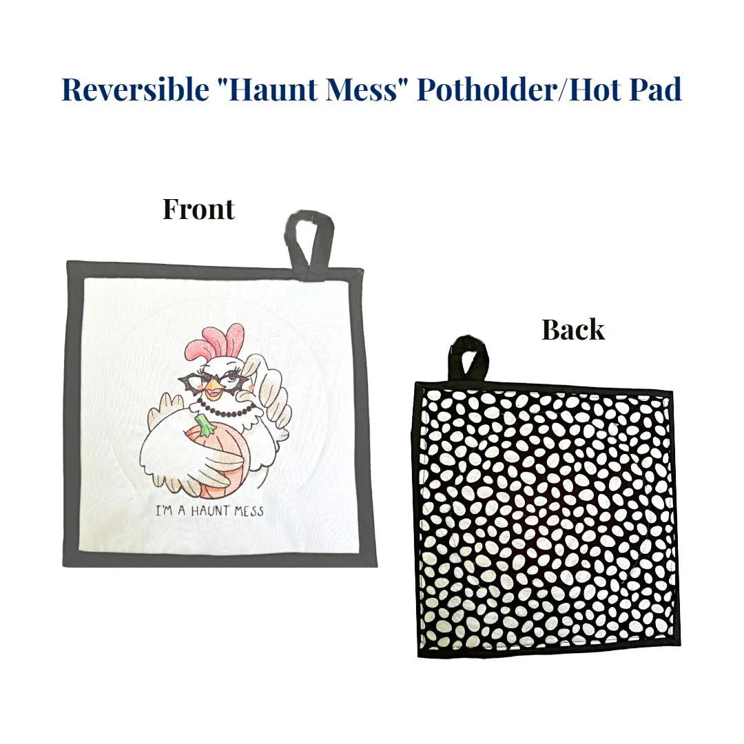 Fall Themed Embroidered Potholders and Hot Pads