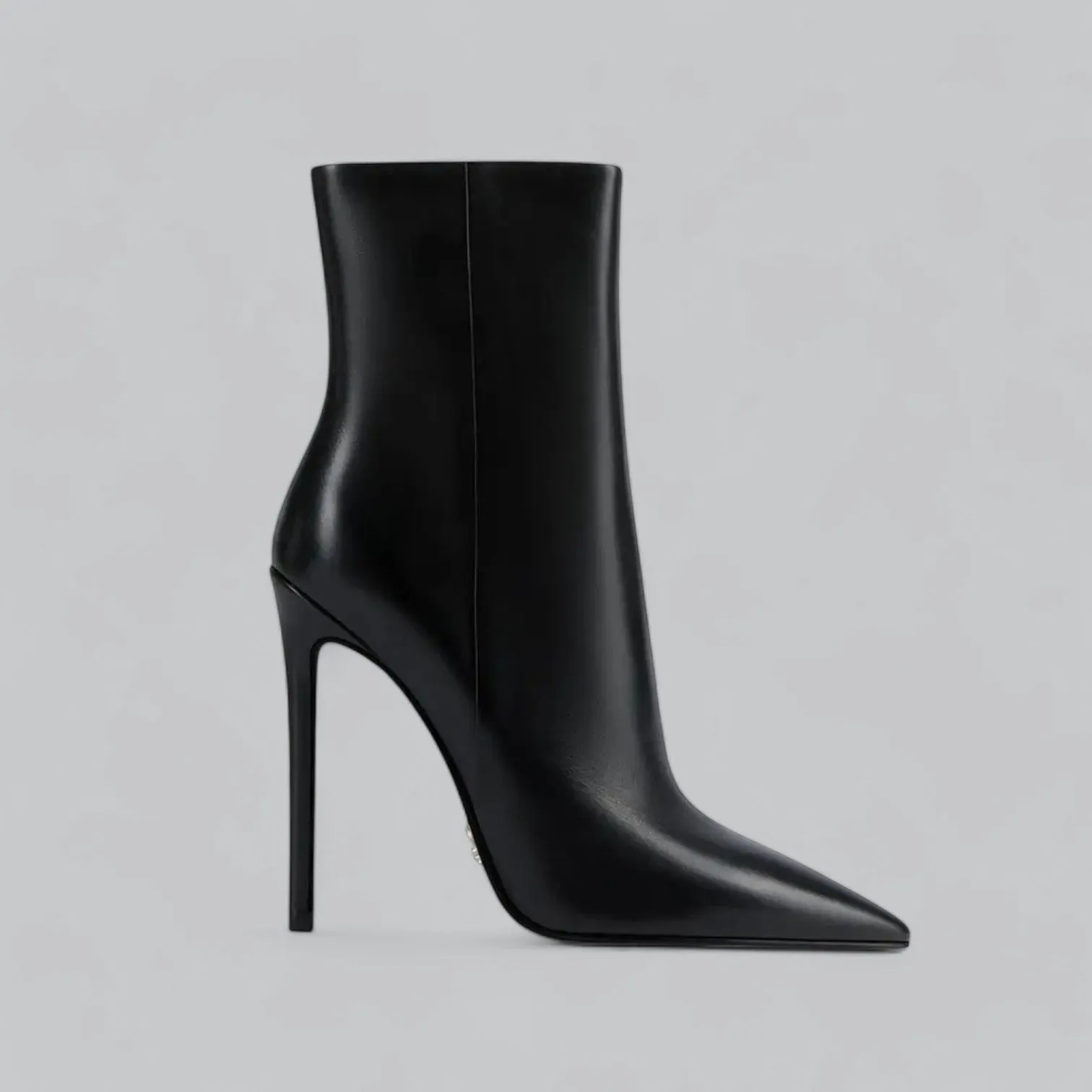Faux Leather Pointed Slim Heels Ankle Boots | Stylish, Comfortable Fit for Women