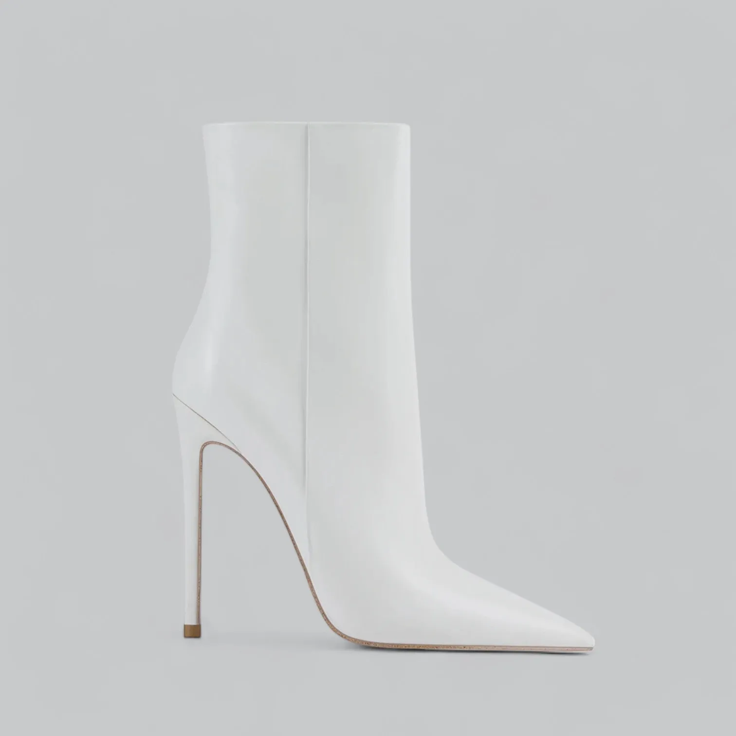 Faux Leather Pointed Slim Heels Ankle Boots | Stylish, Comfortable Fit for Women