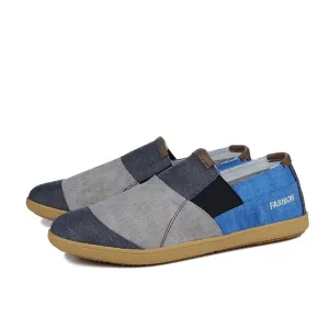 Fichames Neue Sommermode Splice Farbe Herren Flache Loafers