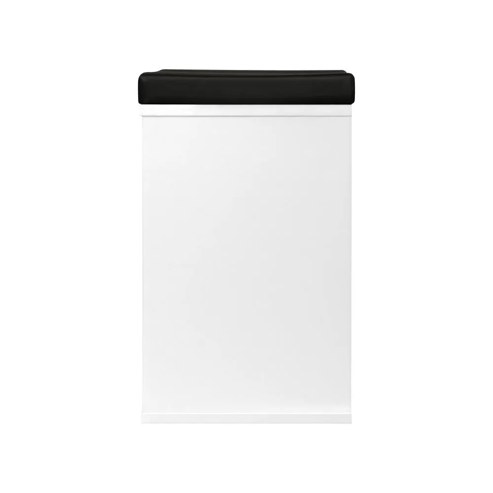 Flor Shoe Bench 105cm Shoe Storage Cabinet Orgaiser Rack Storage Shelf Black and White