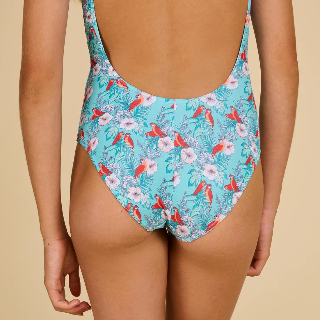 Girl’s 1-piece swimsuit 100