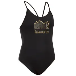 Girl’s 1-piece swimsuit 100