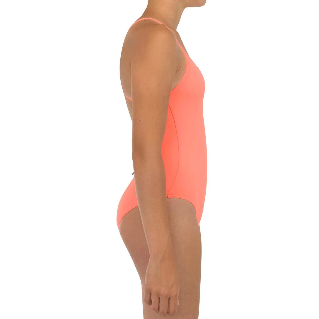 Girl’s 1-piece swimsuit 100