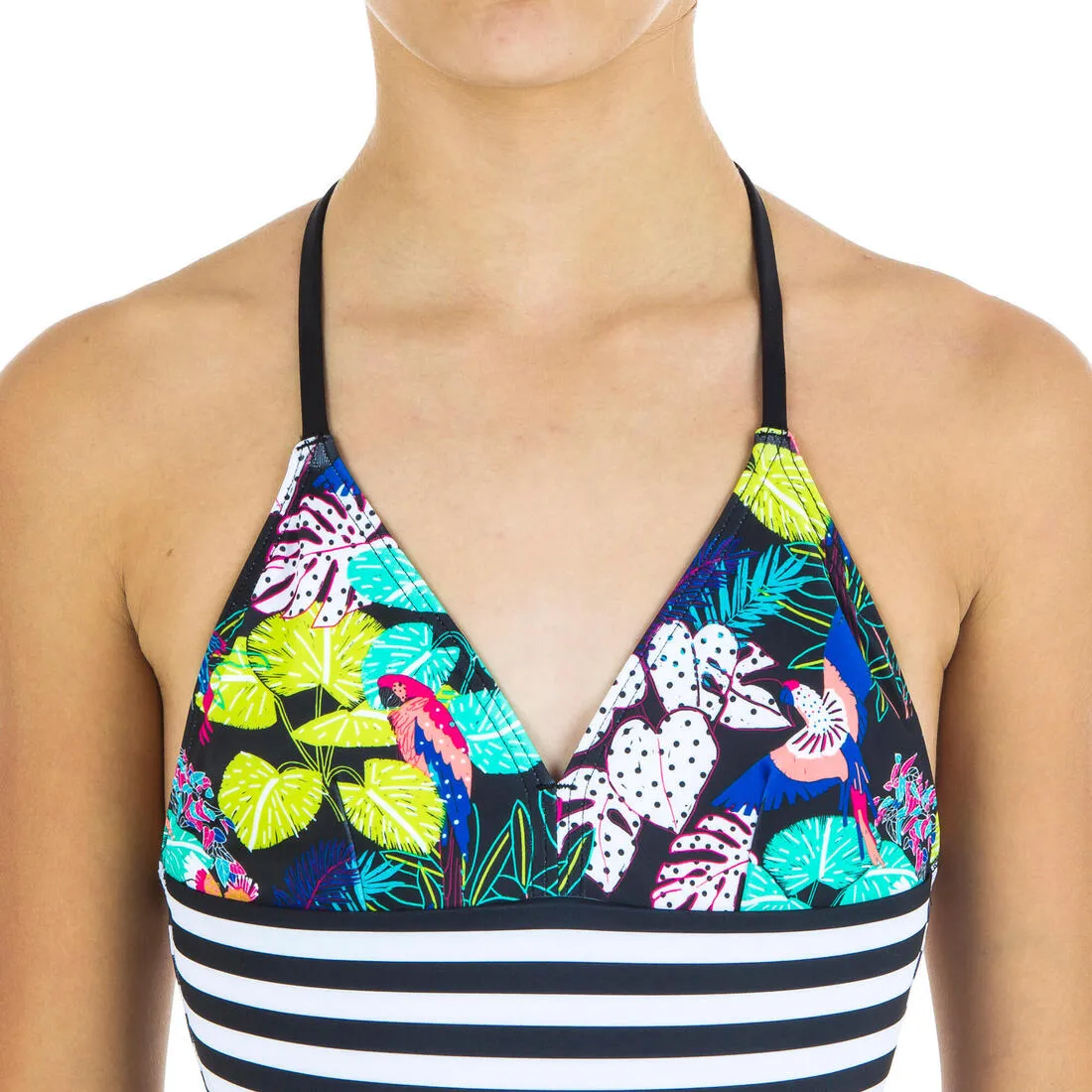 GIRL'S One-Piece SURF Swimsuit HIMAE 500