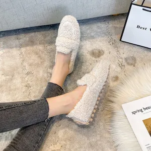 GS Pluche Loafers | Comfortabele platte damesschoenen met zachte zool