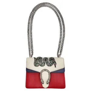 Gucci Multicolor Leather Mini Crystal Snake Embroidered Dionysus Bag