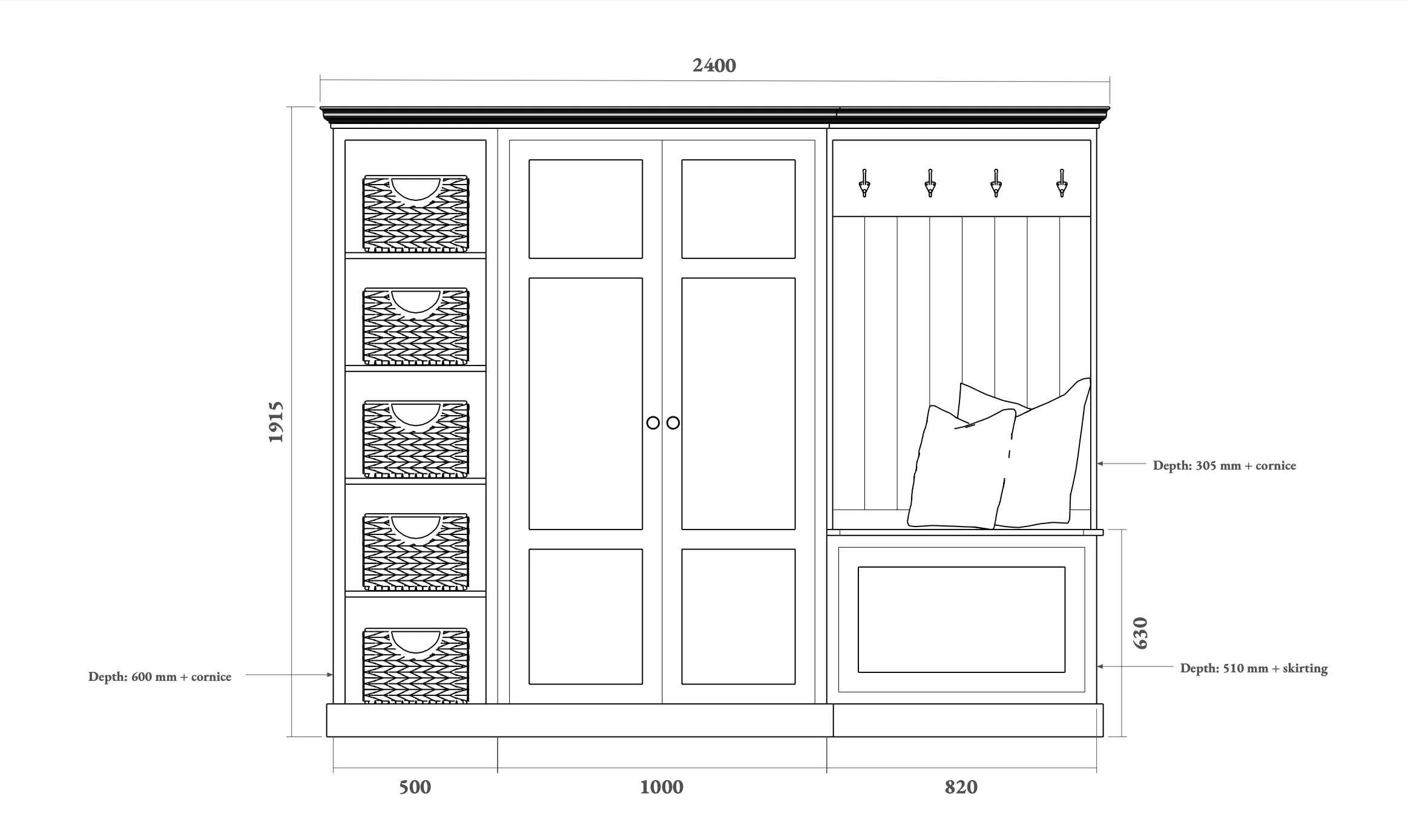 Hallway Bench Tidy