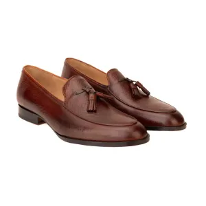 Hatch Grain Tassel Loafers