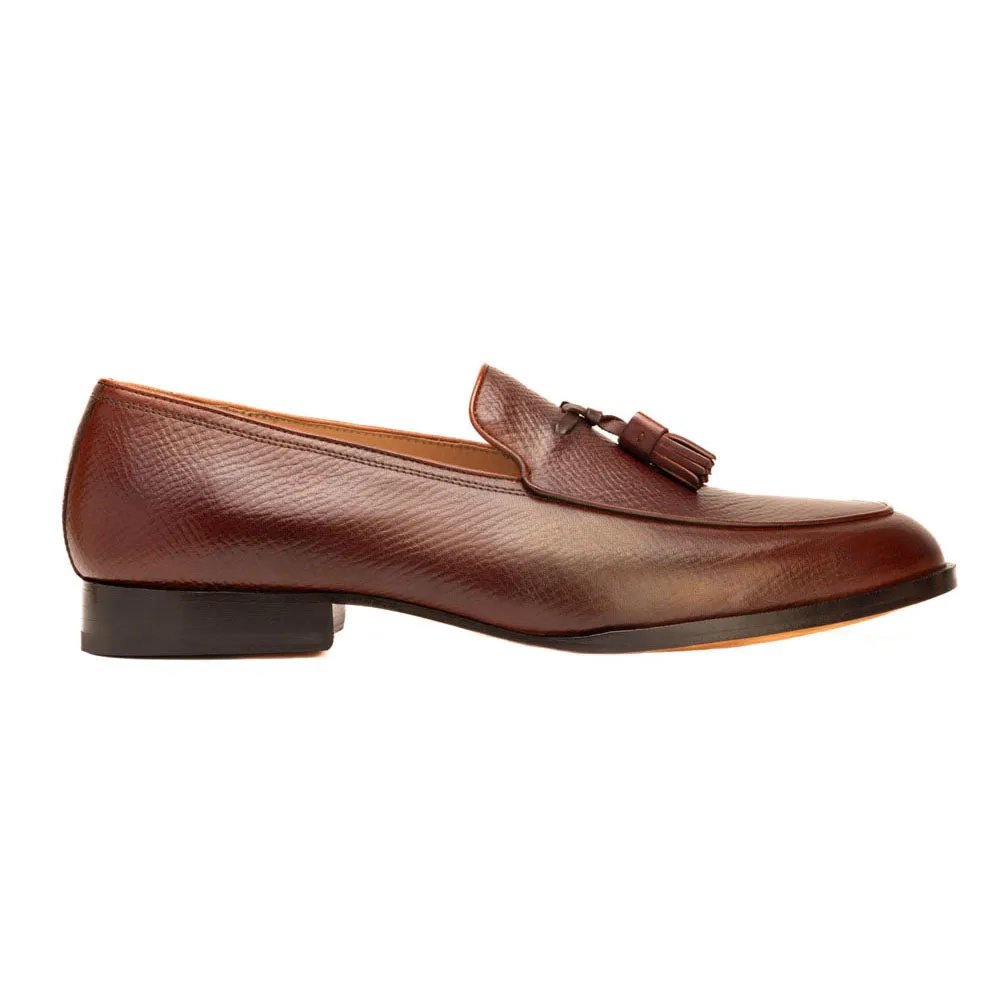 Hatch Grain Tassel Loafers