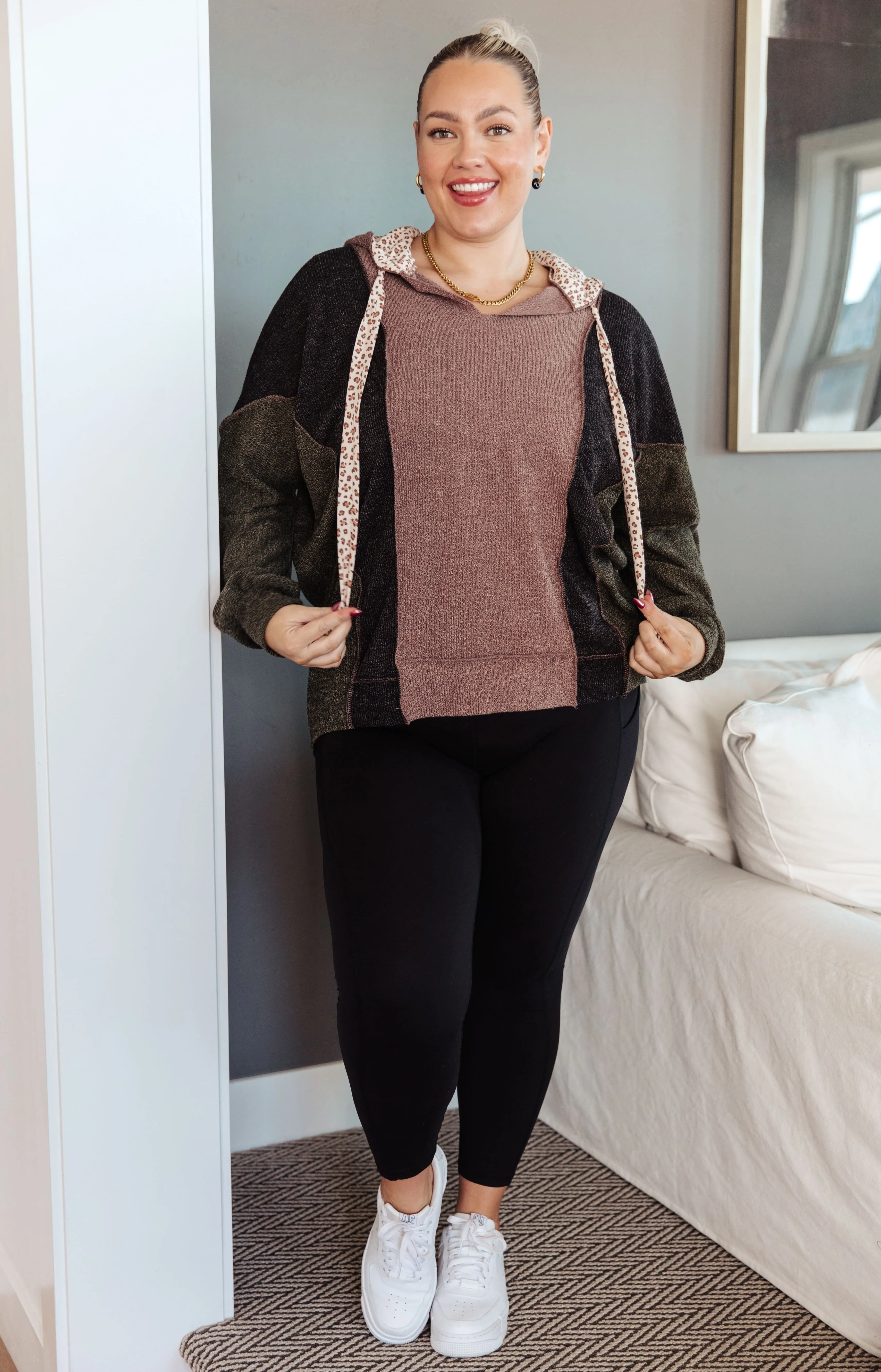 Hazel Blues® |  Mixed Emotions Color Block Hoodie