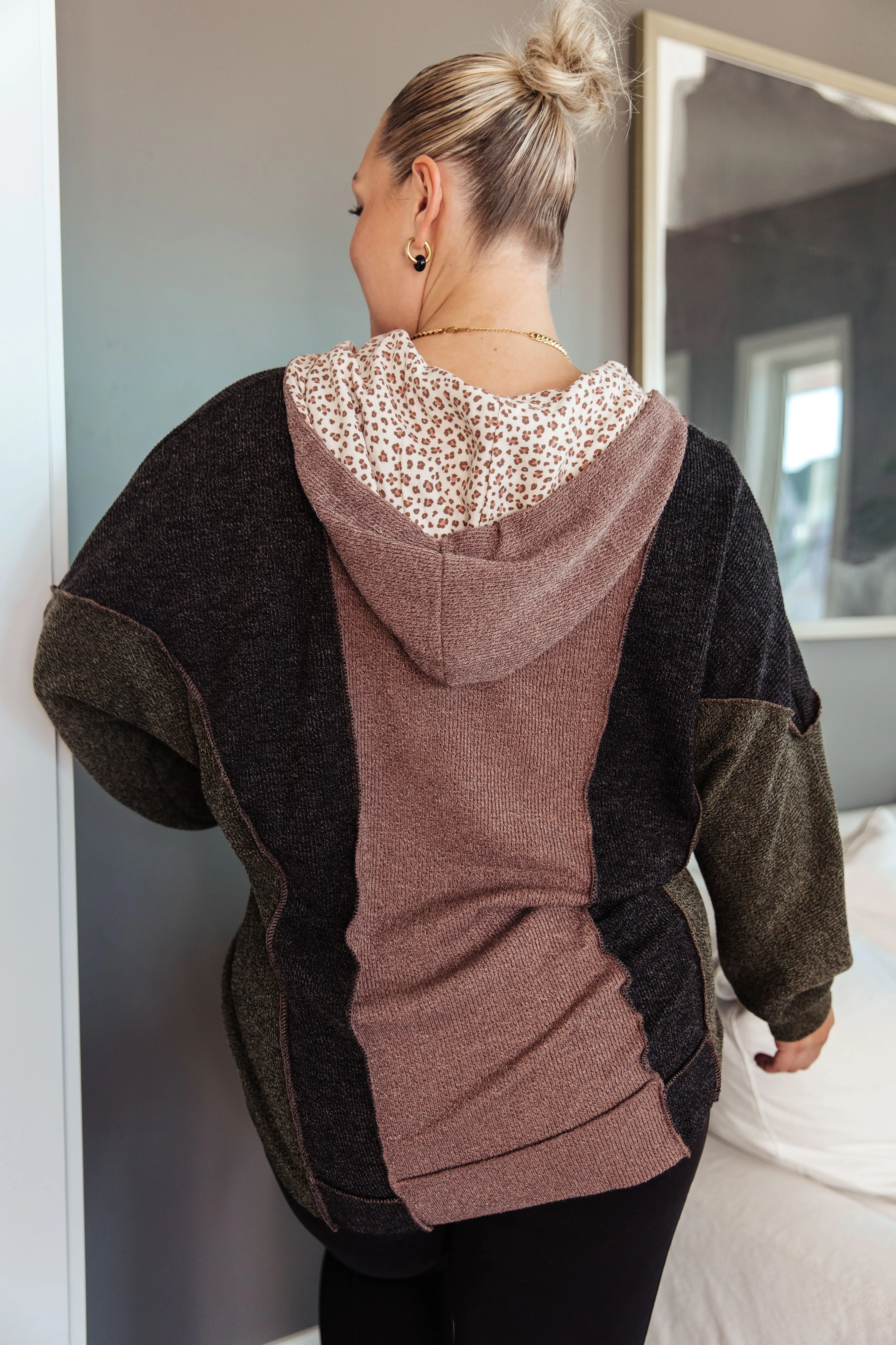 Hazel Blues® |  Mixed Emotions Color Block Hoodie