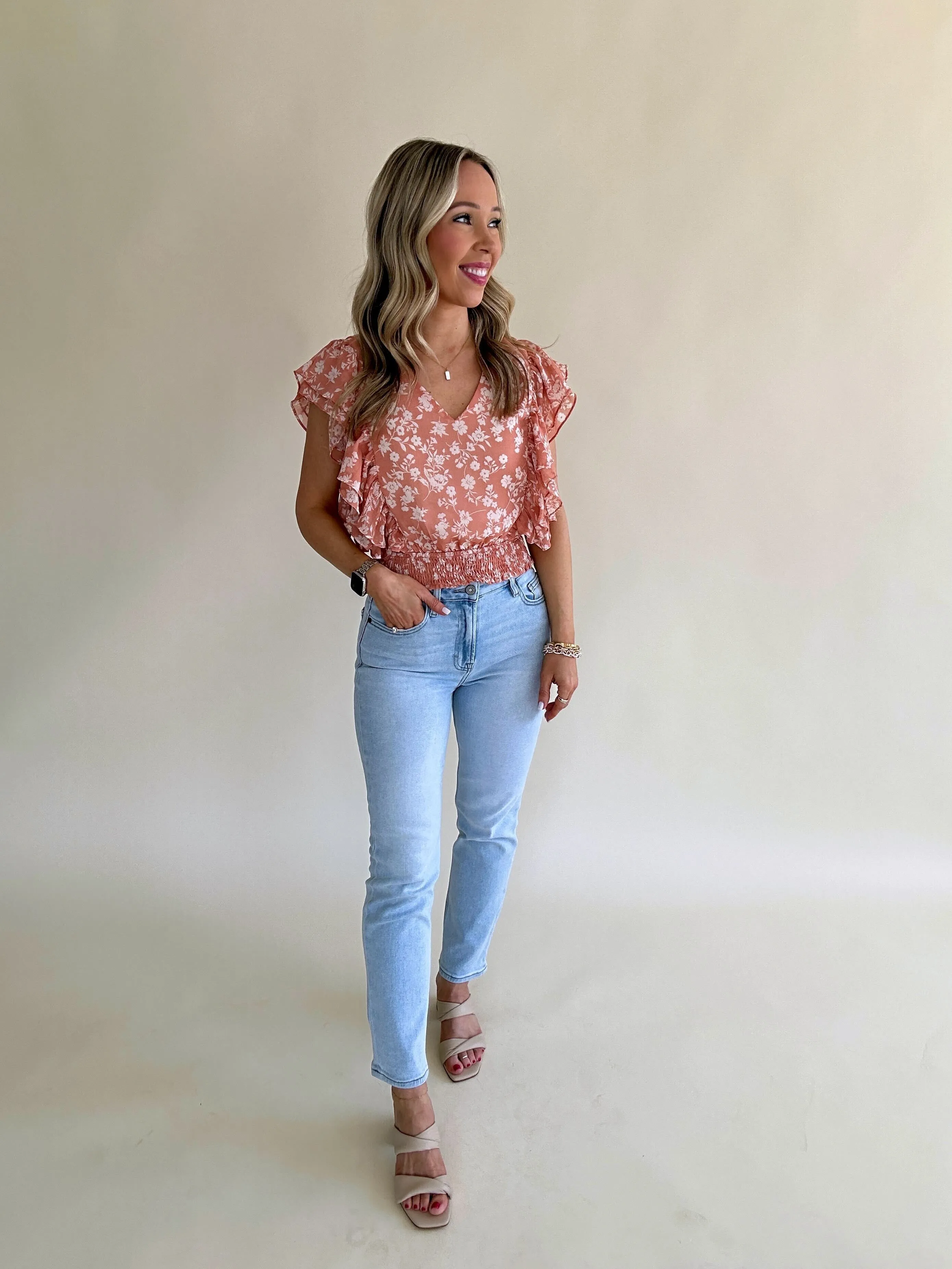 Hello Beautiful Smocked Blouse