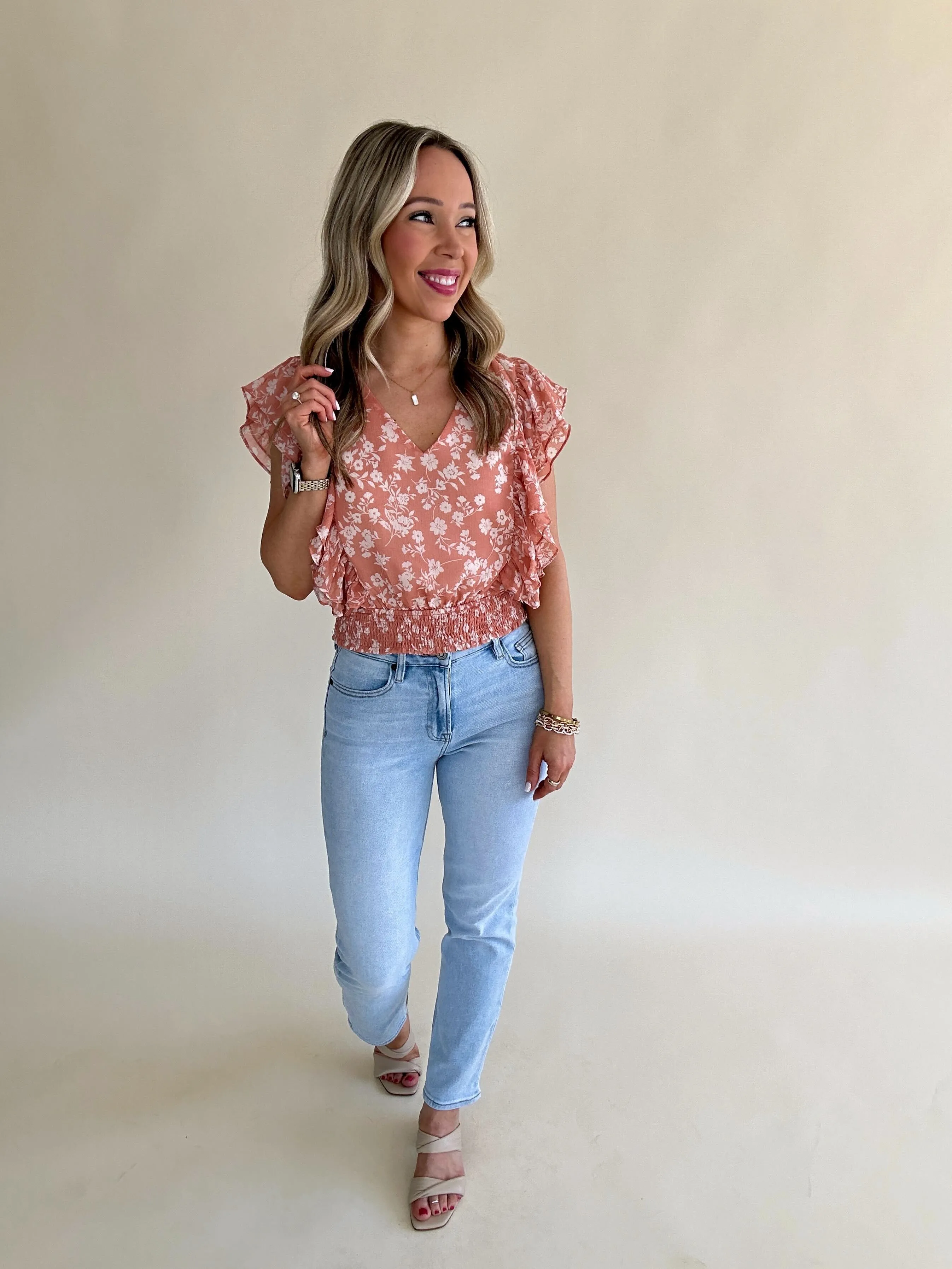 Hello Beautiful Smocked Blouse