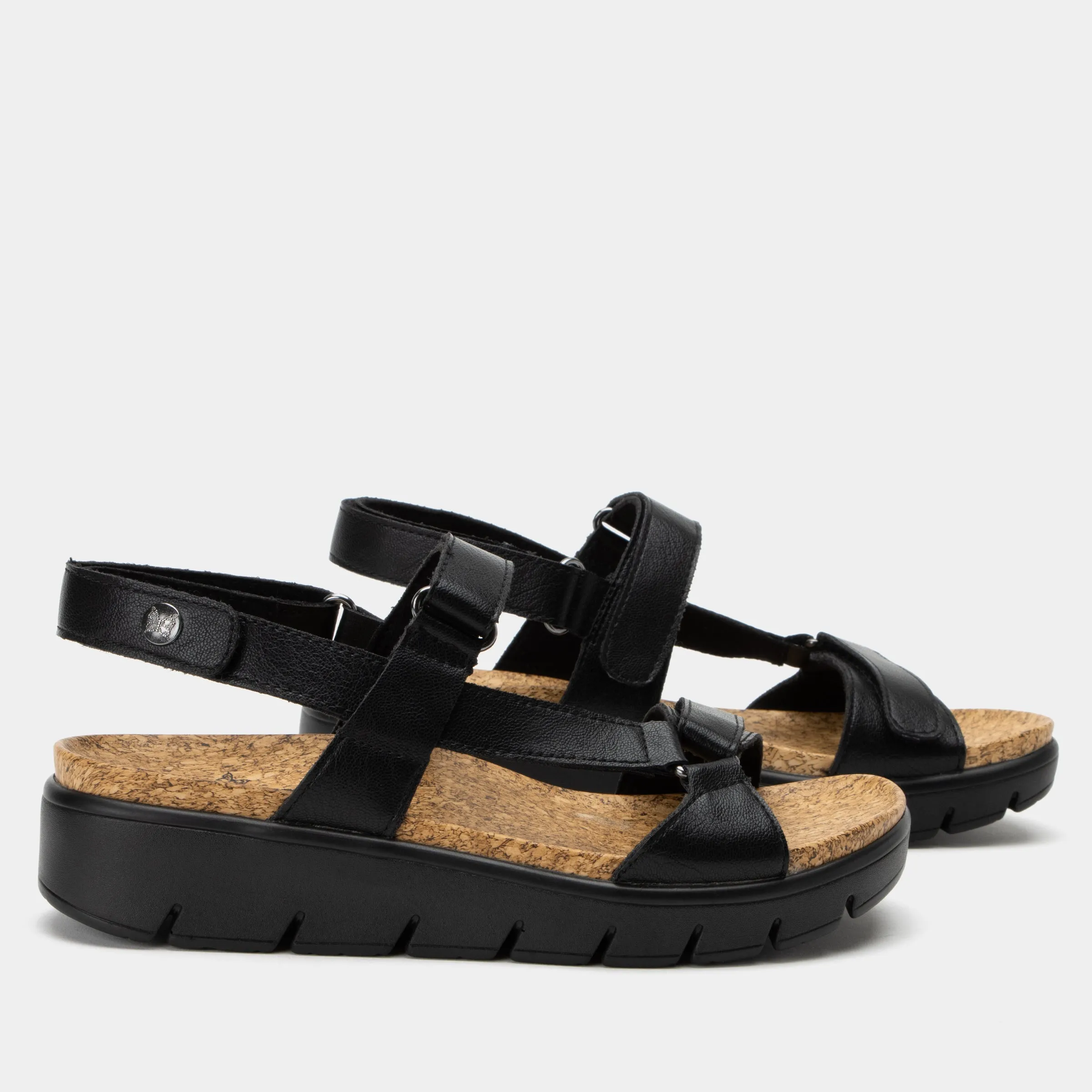 Henna Black Sandal - HEN-601