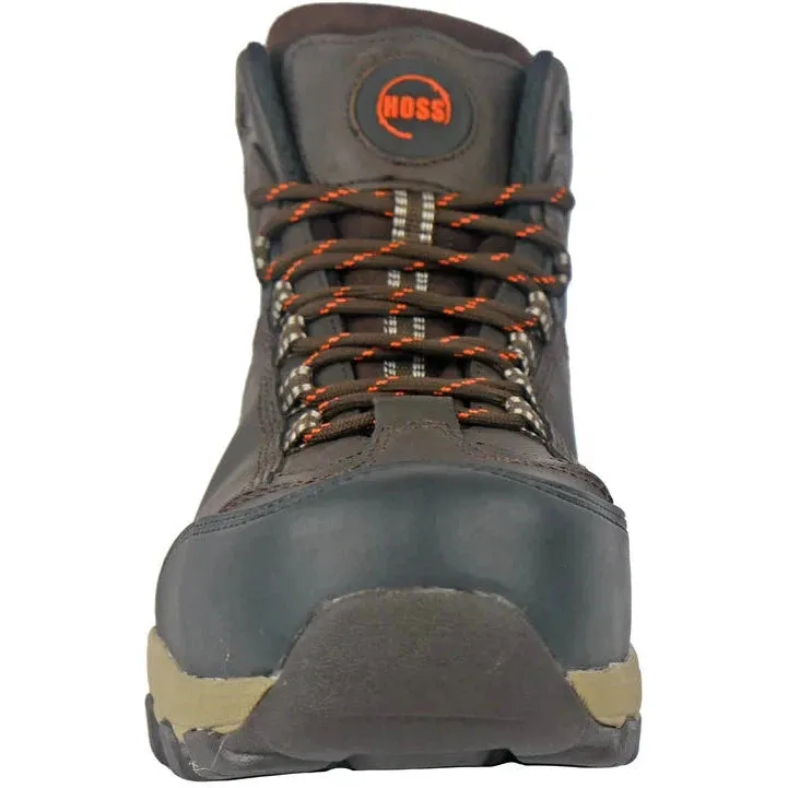 Hoss Men's Frontier Comp Toe Waterproof Work Shoe - Brown 50406
