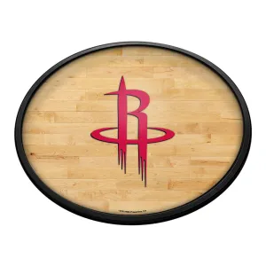 Houston Rockets: Hardwood - Oval Slimline Lighted Wall Sign