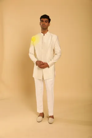 Ivory Embroidered Bandhgala