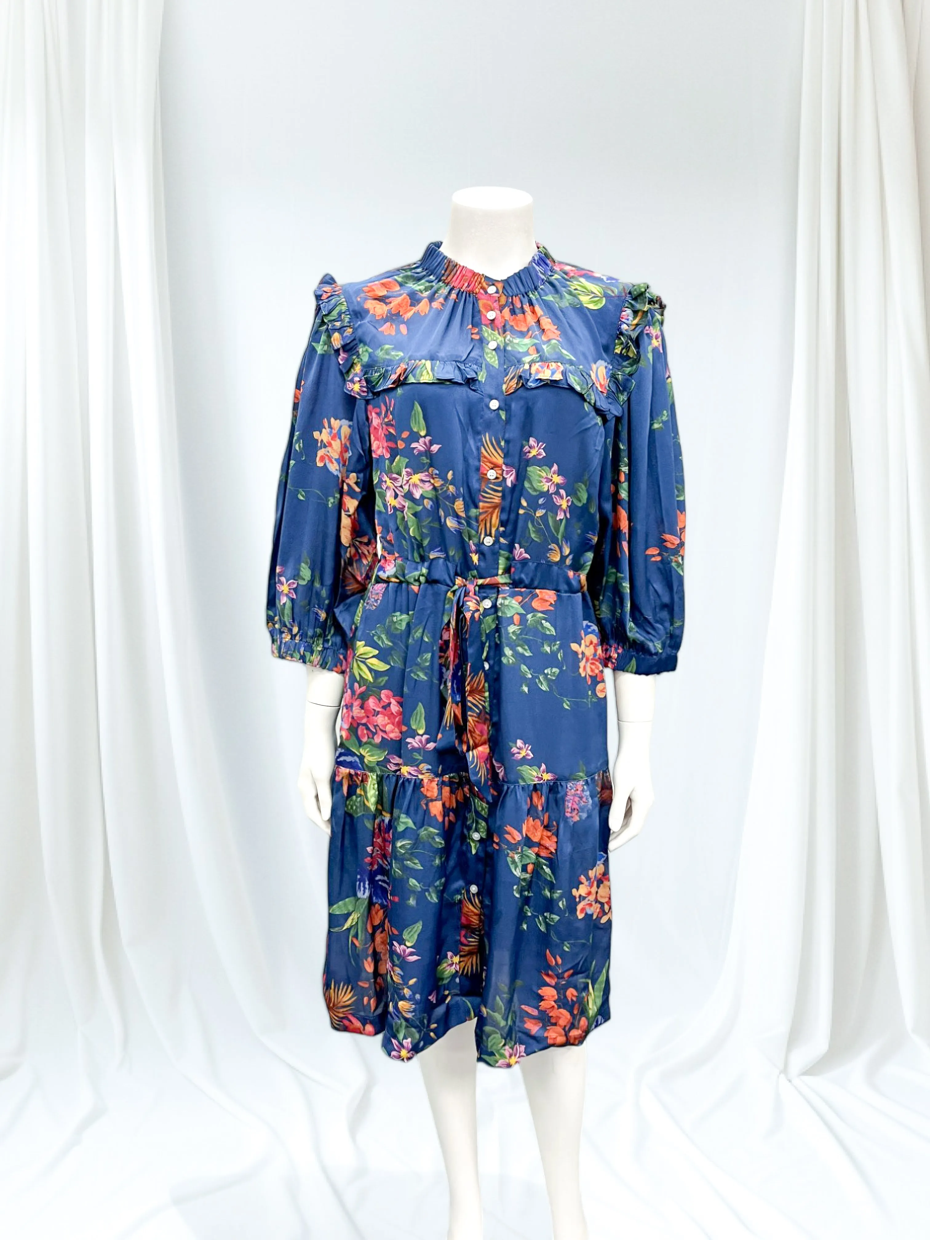 KARA SILK MIDI DRESS (MORE COLOURS)