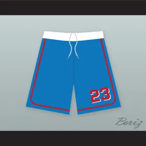 Kenny Scolari 23 Milwaukee Beers BASEketball Blue Basketball Shorts