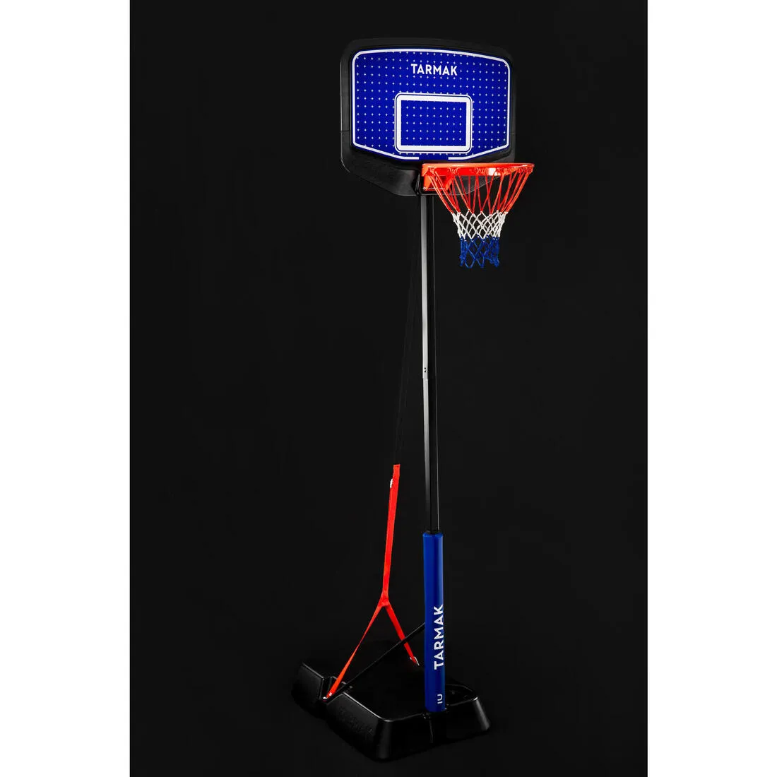 Kids Basketball Hoop In Blue/Black By Tarmak - 1.6m To 2.2m