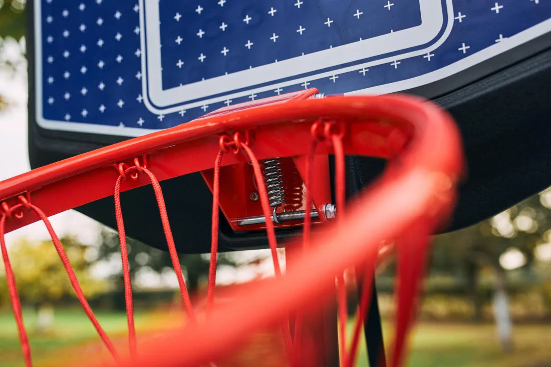 Kids Basketball Hoop In Blue/Black By Tarmak - 1.6m To 2.2m