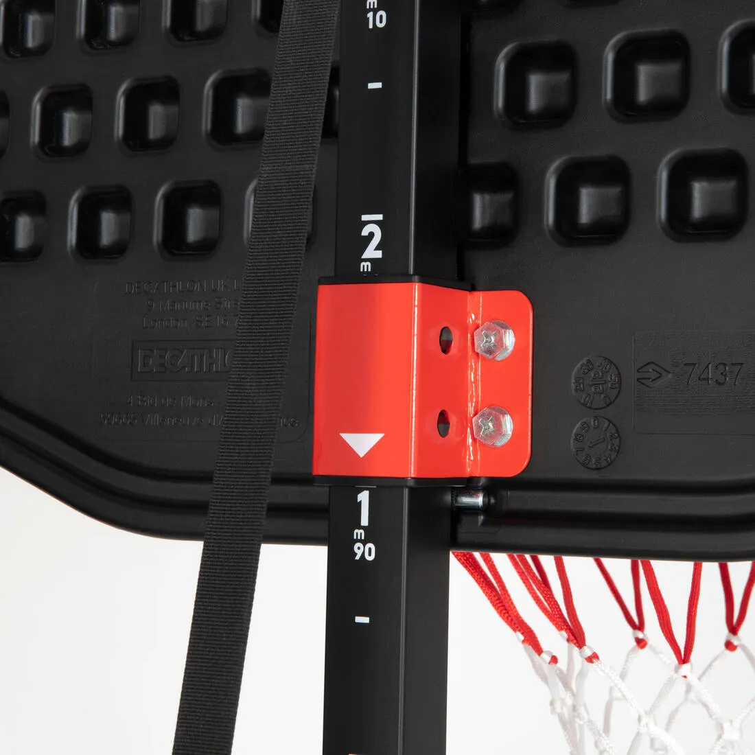 Kids Basketball Hoop In Blue/Black By Tarmak - 1.6m To 2.2m