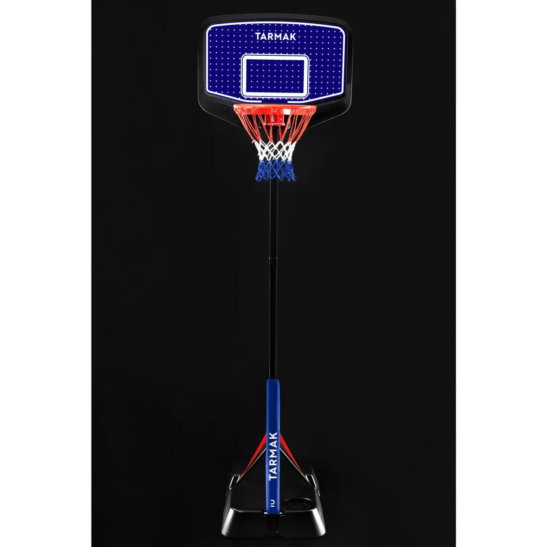 Kids Basketball Hoop In Blue/Black By Tarmak - 1.6m To 2.2m