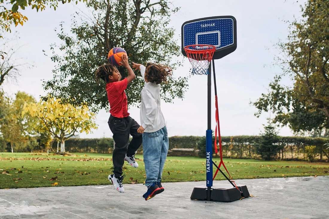 Kids Basketball Hoop In Blue/Black By Tarmak - 1.6m To 2.2m